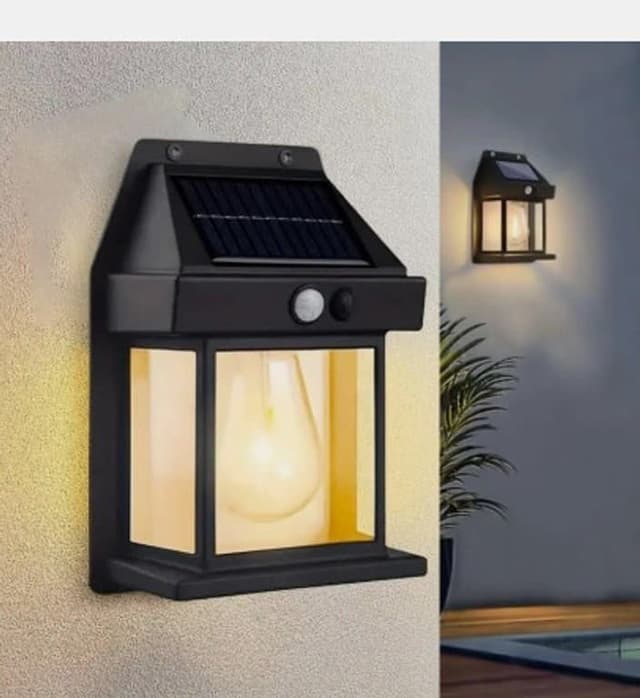 Solar Wall Light with Motion Sensor – Outdoor LED Lamp